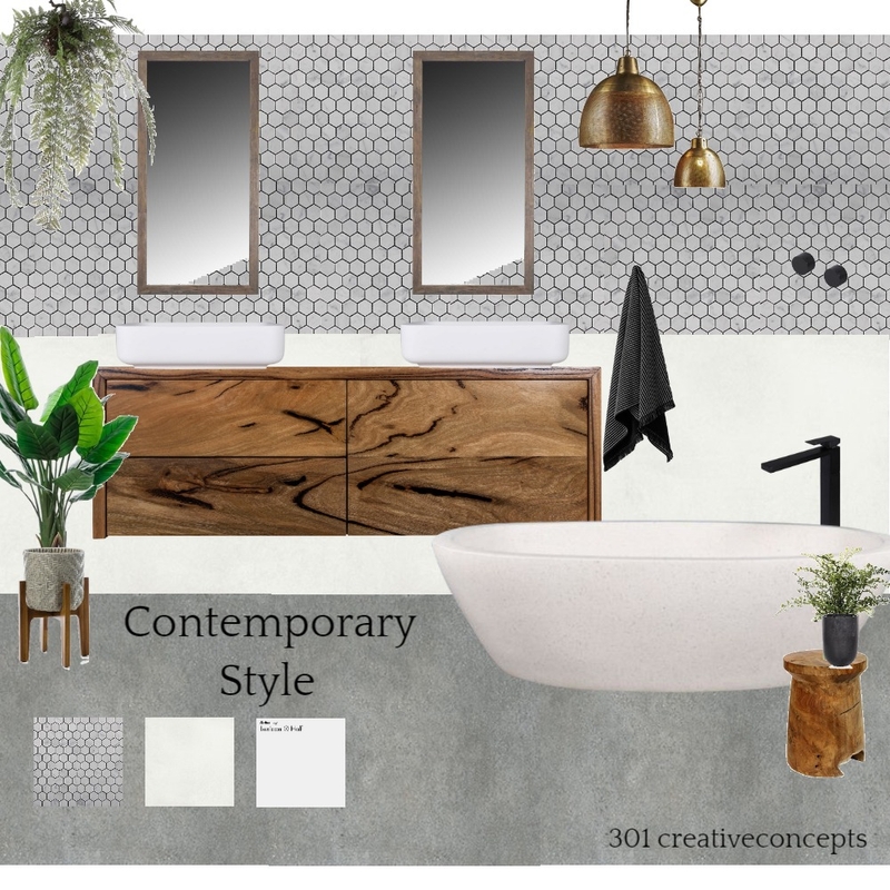 Contemporary bathroom Mood Board by Lenny on Style Sourcebook