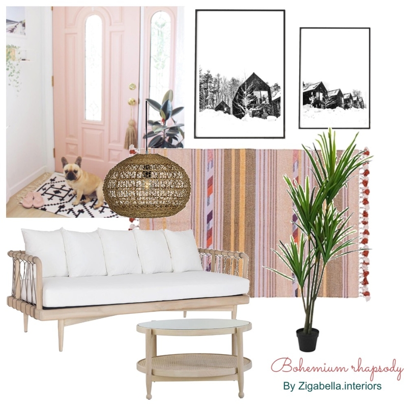 Bohemian rhapsody living room Mood Board by blukasik on Style Sourcebook