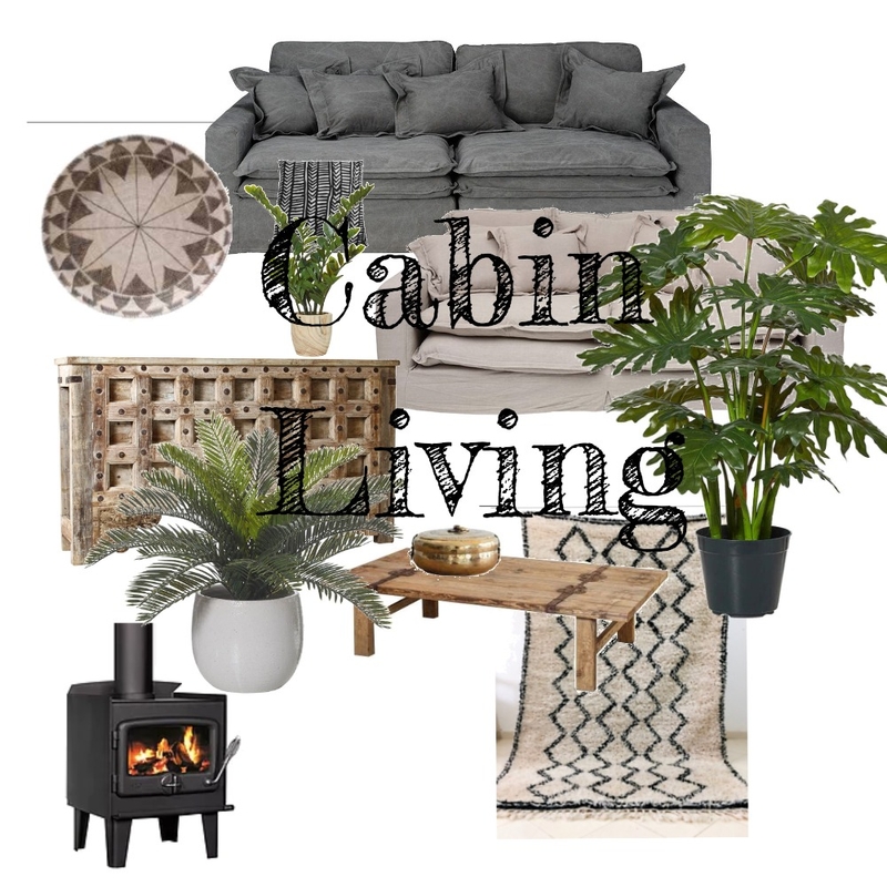 Cabin Living Mood Board by Thevillagebungalow on Style Sourcebook