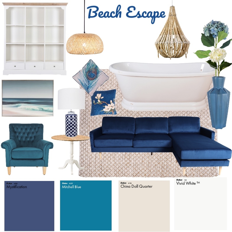 Beach Escape Mood Board by tj10batson on Style Sourcebook