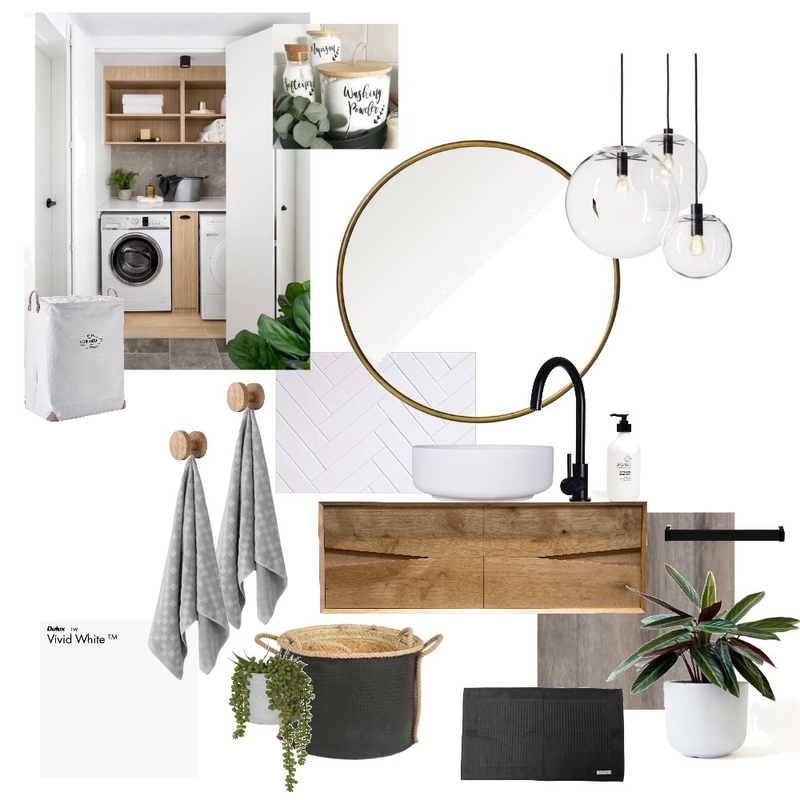 Powder Room &amp;  Laundry Mood Board by Harluxe Interiors on Style Sourcebook