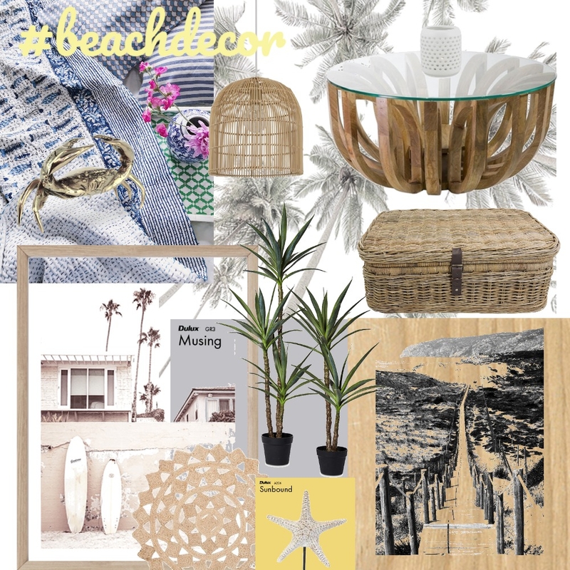 Beach Escape #beachdecor Mood Board by bindeebel on Style Sourcebook