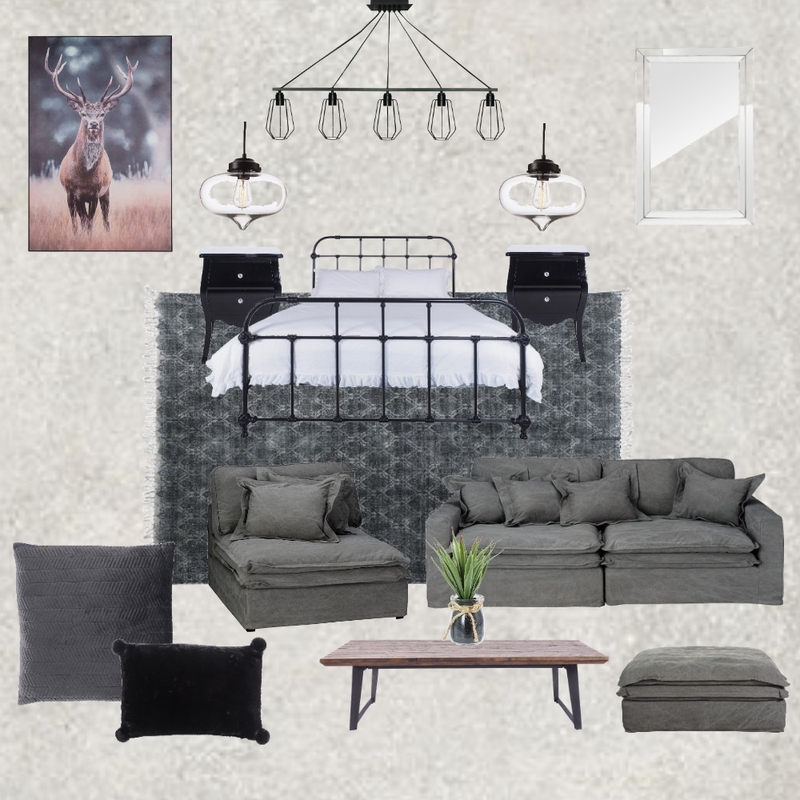 Soft Industrial Mood Board by Eseri on Style Sourcebook