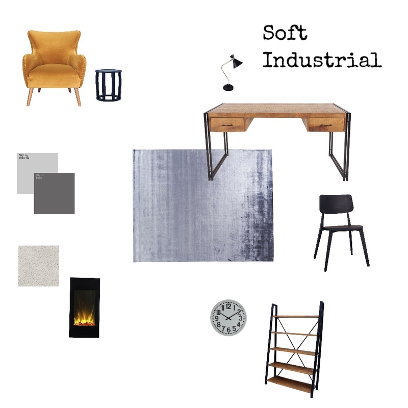 Soft Industrial Mood Board by Sallyann on Style Sourcebook