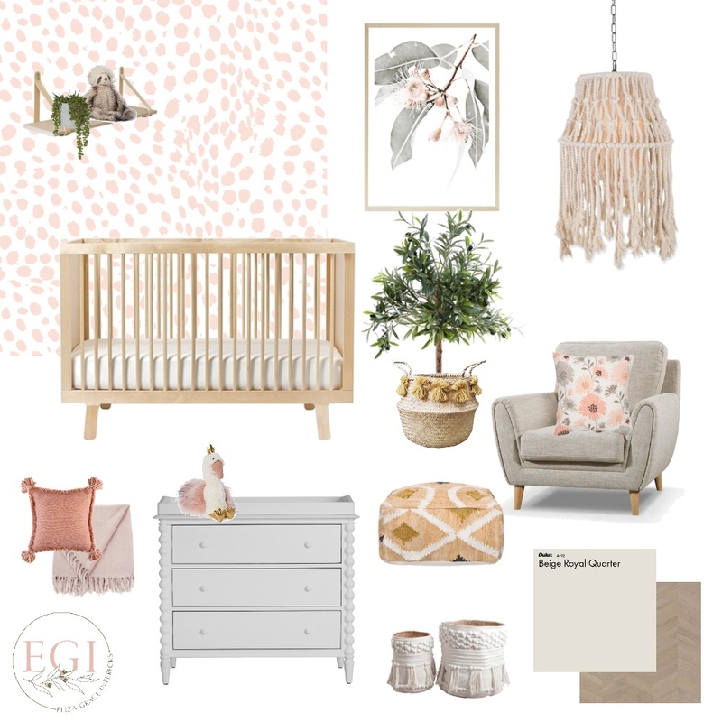 Little Girl Nursery Mood Board by Eliza Grace Interiors on Style Sourcebook