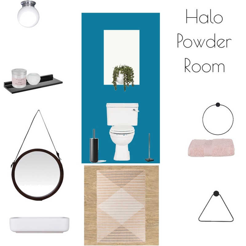 Halo Powder Room Mood Board by JoannaLee on Style Sourcebook