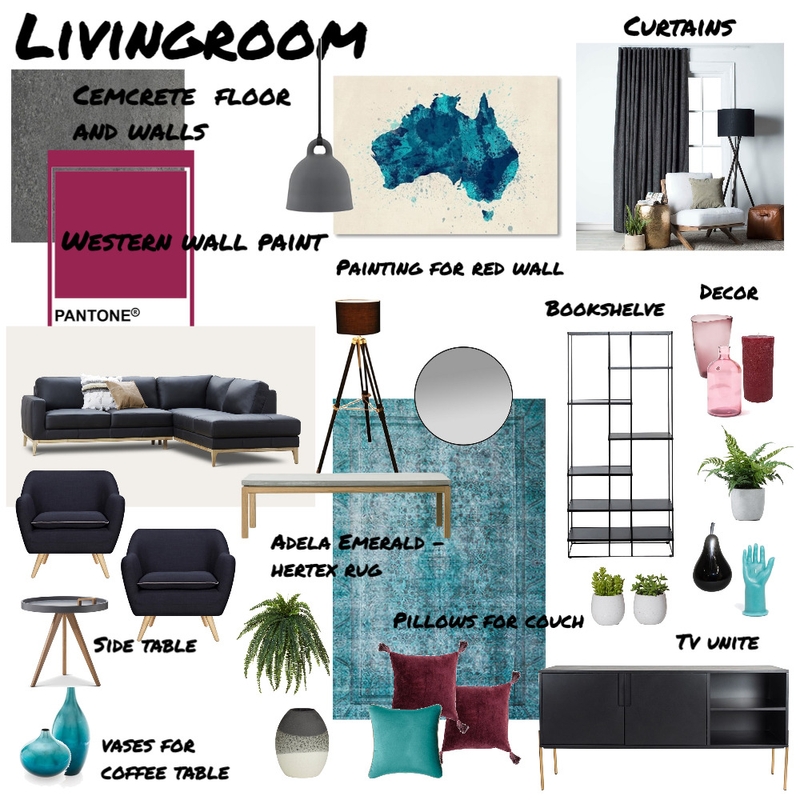 Living room Mood Board by marikegeorgiades on Style Sourcebook