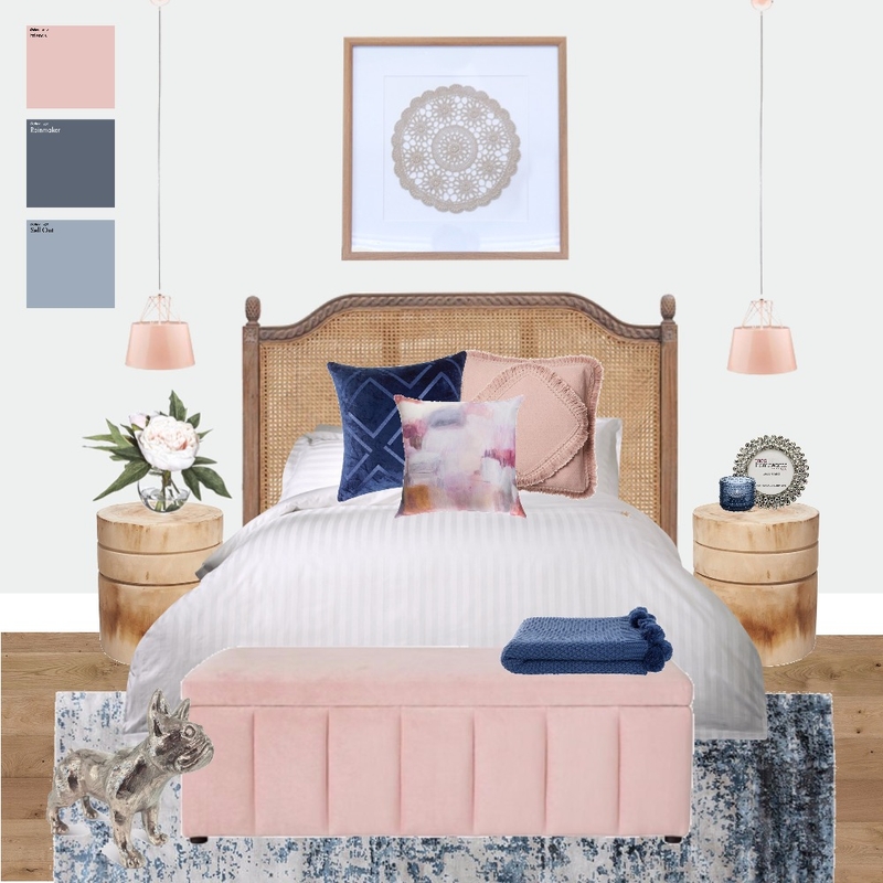 Pink Bedroom Mood Board by RekindledHomewares on Style Sourcebook