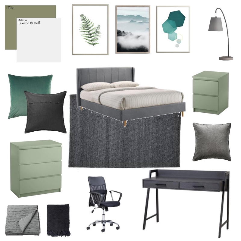 Aamir's Bedroom 6 Mood Board by keirarichesdesigns on Style Sourcebook