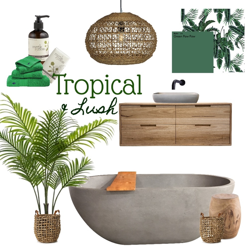 tropical and lush Mood Board by jwestpo on Style Sourcebook