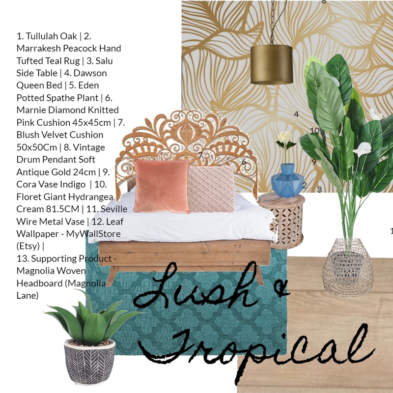 Lush and Tropical Mood Board by mannamaison on Style Sourcebook