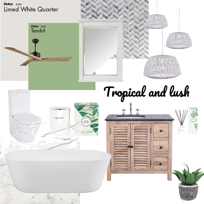 Tropical and Lush Mood Board by rebekahellis on Style Sourcebook