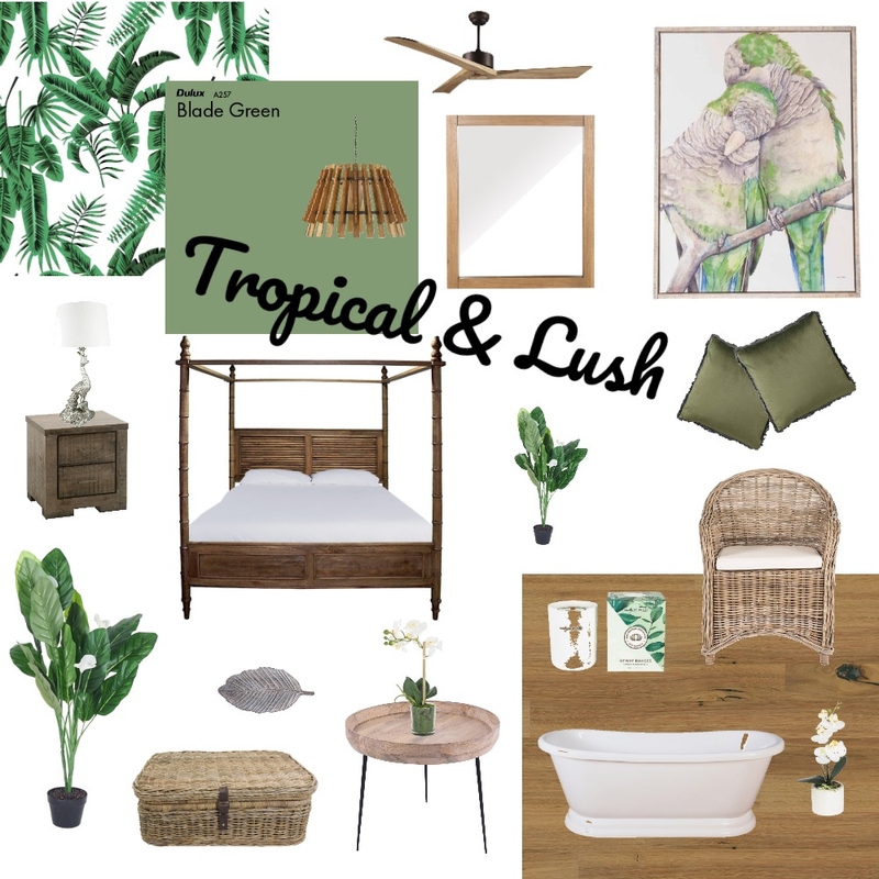 Tropical &amp; Lush Mood Board by Manadalil on Style Sourcebook