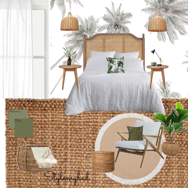 Palmy night Mood Board by stylemybed on Style Sourcebook