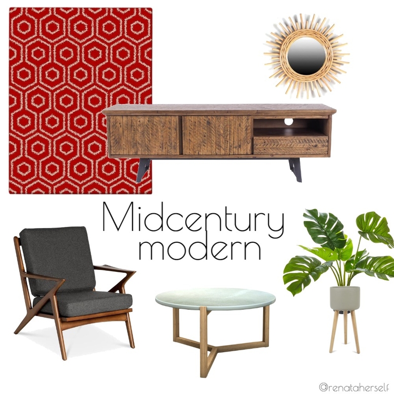 Midcentury modern Mood Board by Renata on Style Sourcebook