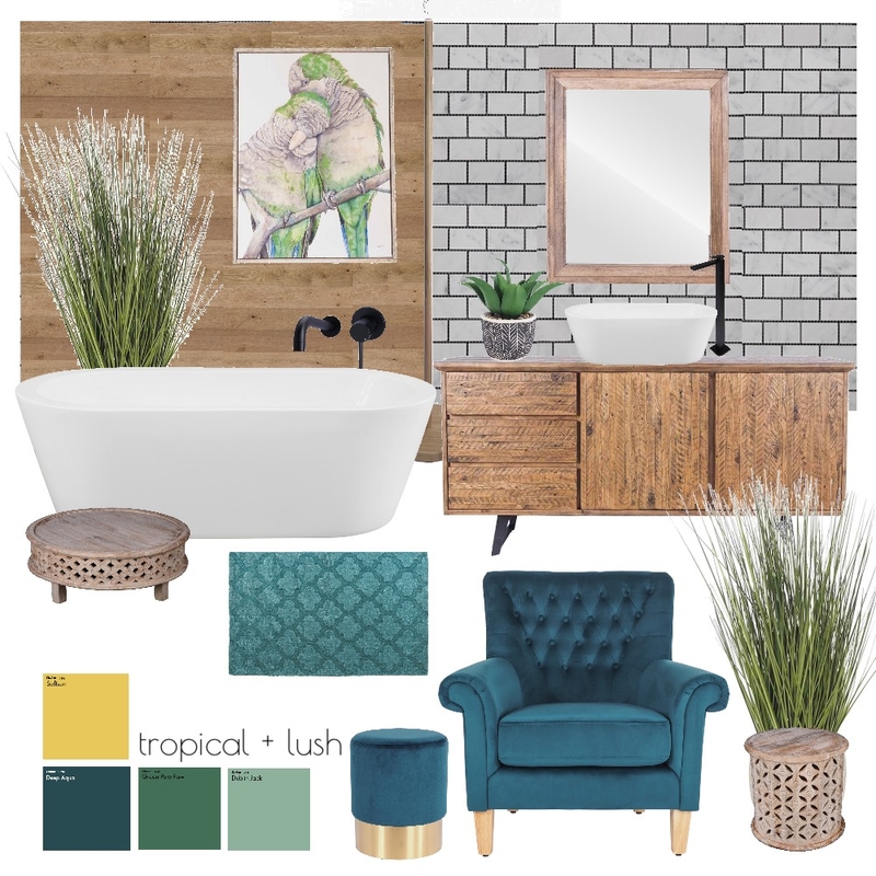 Tropical + lush Mood Board by Katodesign_ on Style Sourcebook