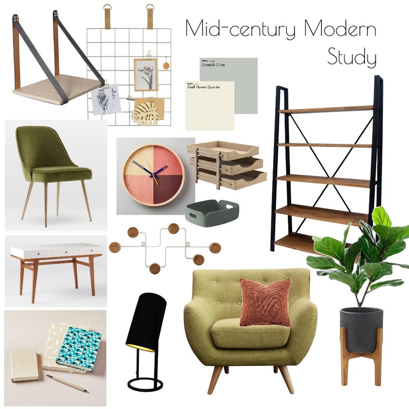 Study Mood Board by Hope Interior Styling on Style Sourcebook