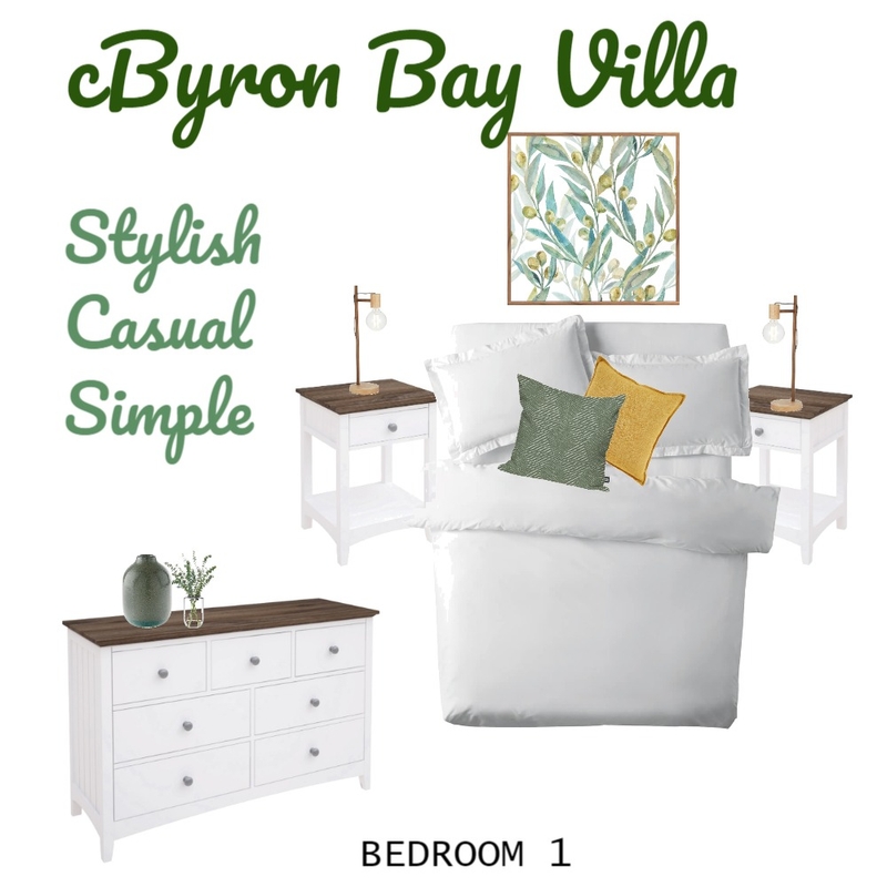 Bedroom 1 Byron Villa Mood Board by Wedgetail on Style Sourcebook