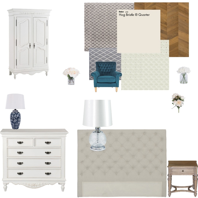 Hamptons Bedroom Mood Board by Franceen on Style Sourcebook