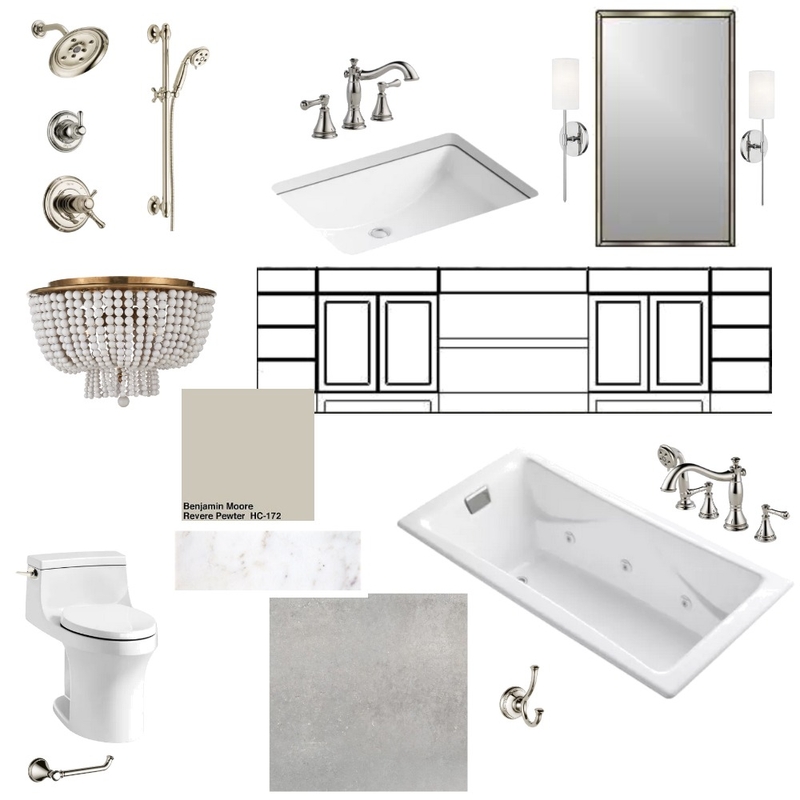 Davison Main Master Bath Mood Board by Payton on Style Sourcebook