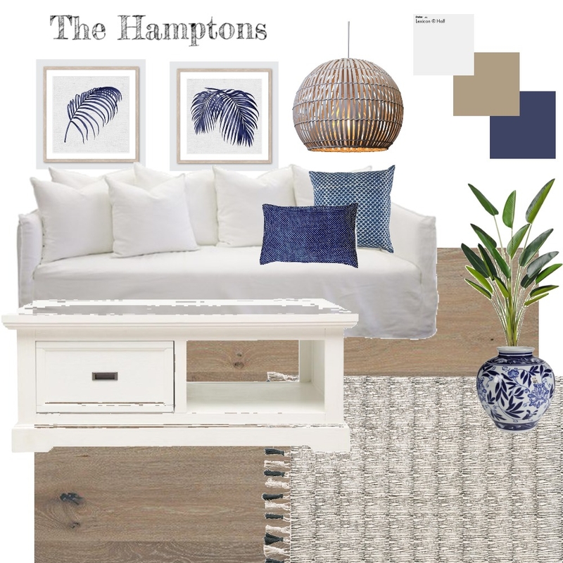 hamptons Mood Board by Rebecca White Style on Style Sourcebook