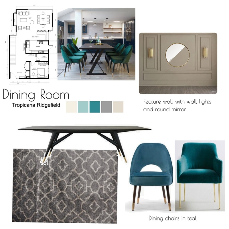 FINAL - Dining Room - Tropicana Ridgefield #1 Mood Board by SharifahBahiyah on Style Sourcebook