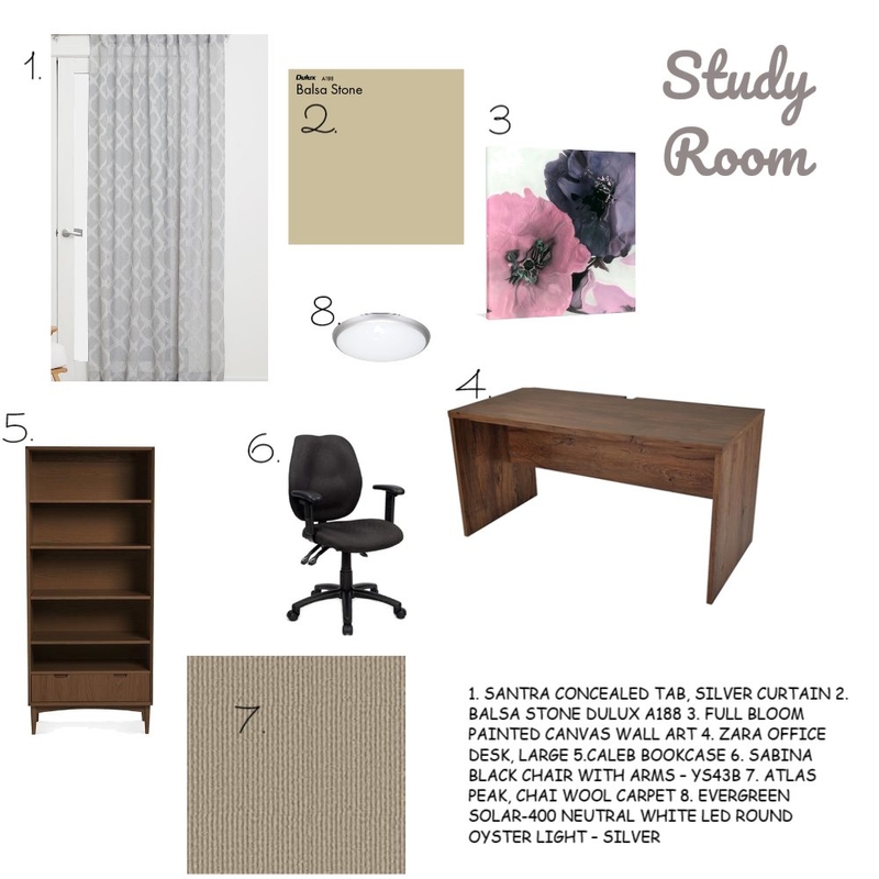 Study Room Mood Board by Jackieh on Style Sourcebook