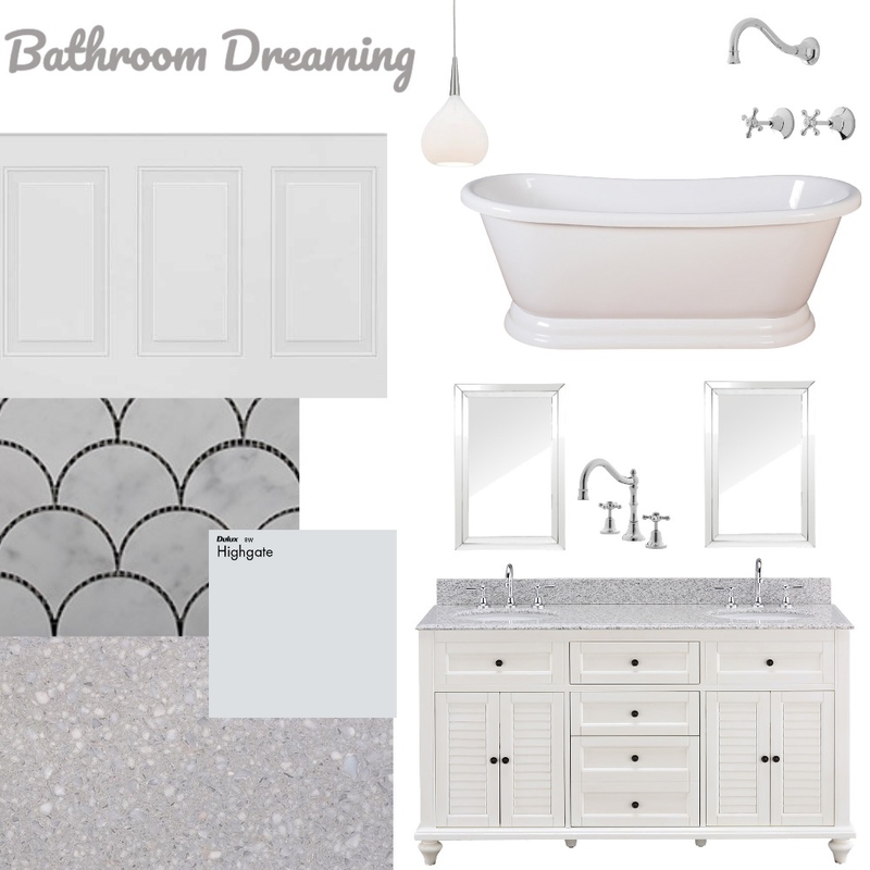 Bathroom Mood Board by STYLINGOURHOME on Style Sourcebook