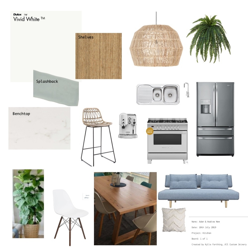 Coastal Kitchen Mood Board by AllCustomJoinery on Style Sourcebook