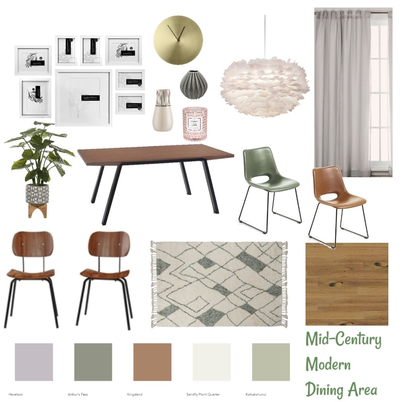 mid-century modern dining area Mood Board by helenarose on Style Sourcebook