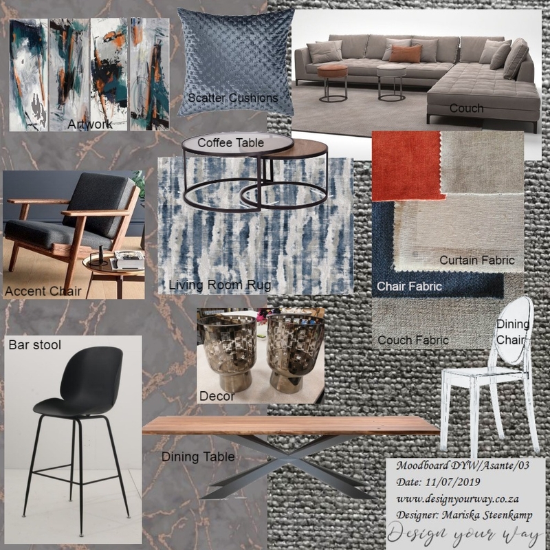 Asante - Living &amp; Dining Mood Board by Mariska Steenkamp on Style Sourcebook