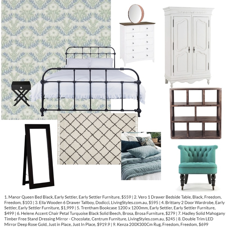 Teens Bedroom D12.1 Mood Board by Marian on Style Sourcebook