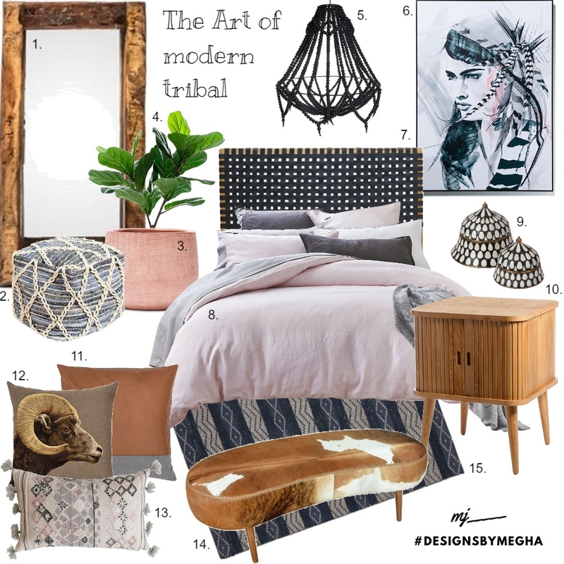 Tribal Mood Board by Megha on Style Sourcebook