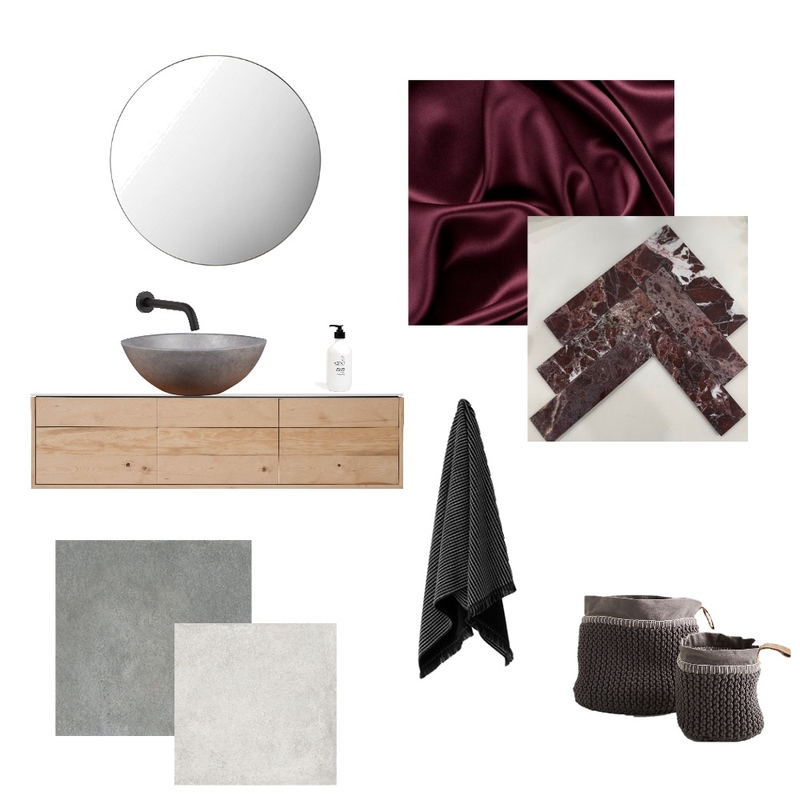 Burgundy Bathroom Mood Board by soulndesire on Style Sourcebook