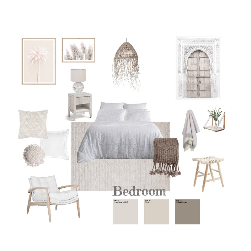 Bedroom Interior Design Mood Board by aliceandloan