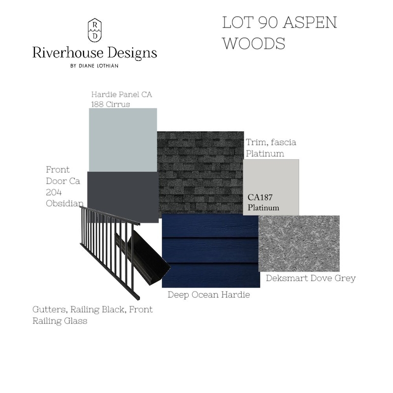 Lot 90 Aspen Woods Mood Board by Riverhouse Designs on Style Sourcebook