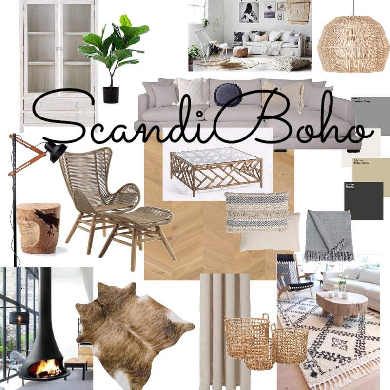 Scandi Boho Living Room Mood Board by Home Interiors on Style Sourcebook