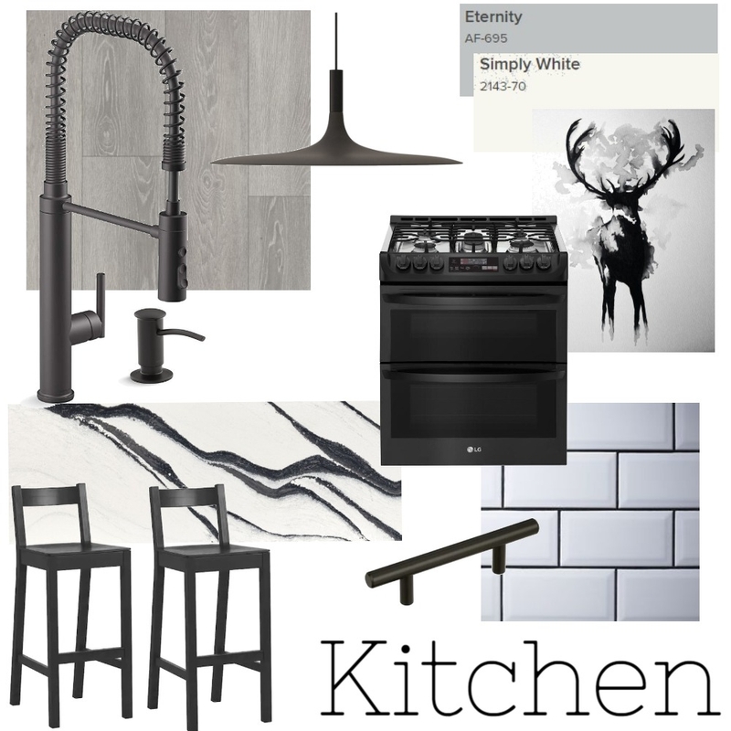 kitchen moodboard black and white Mood Board by jordanaspence on Style Sourcebook