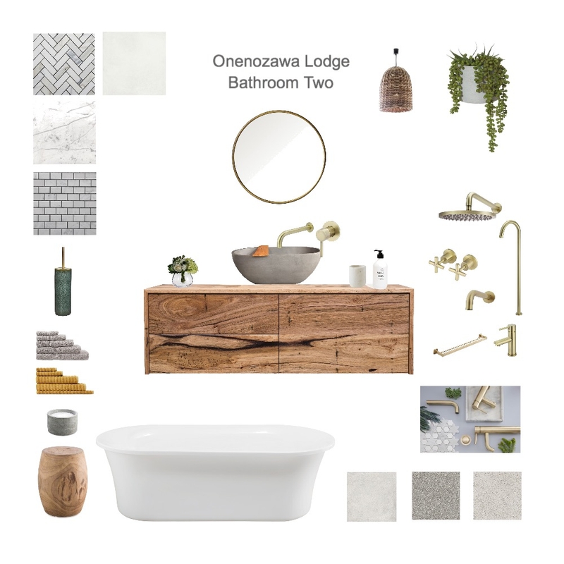 Onenozawa Lodge Bathroom Two Mood Board by aliceandloan on Style Sourcebook