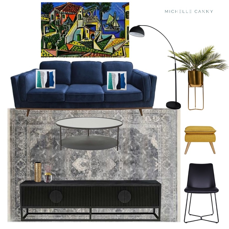 Contemporary Living Space Mood Board by Michelle Canny Interiors on Style Sourcebook