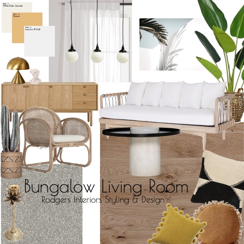 Bungalow Living Room Mood Board by Rodgers Interiors Styling & Design on Style Sourcebook