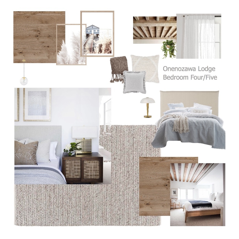 Onenozawa Lodge Bedroom Four/Five Mood Board by aliceandloan on Style Sourcebook