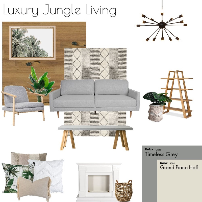 Luxury Jungle Living Mood Board by sophieandrews on Style Sourcebook