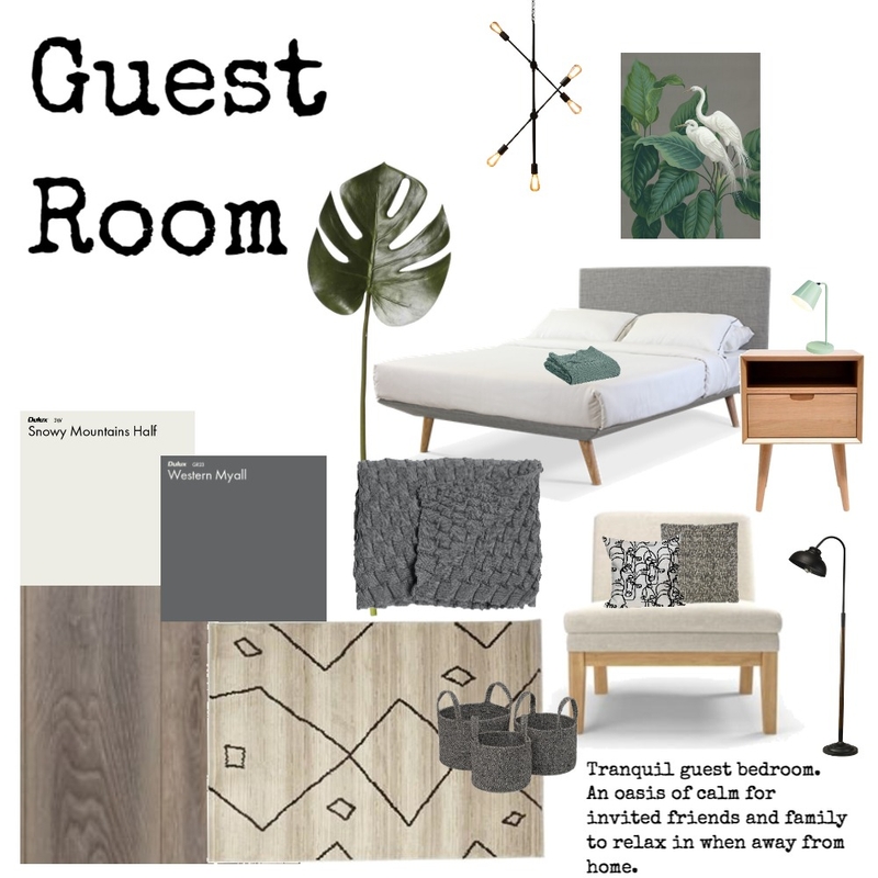 Guest Bedrrom Mood Board by aligndesign on Style Sourcebook