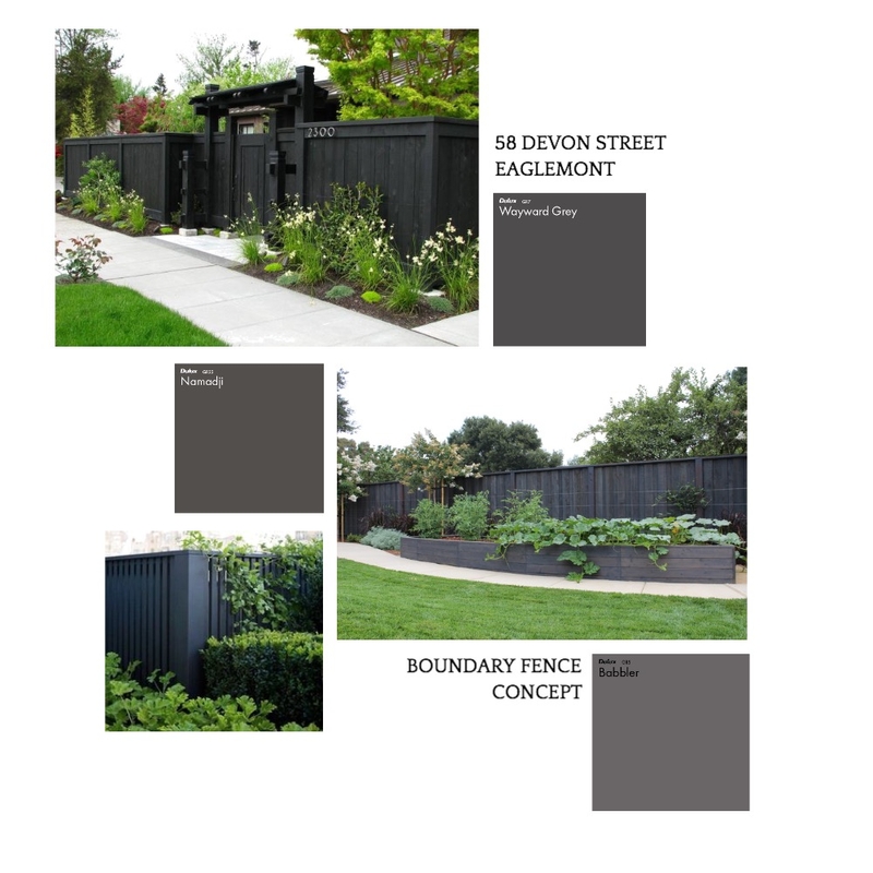 TAYLOE BOUNDARY FENCING Mood Board by justinbishop on Style Sourcebook