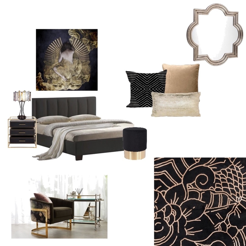 Art lovers Art Deco boudoir Mood Board by Simplestyling on Style Sourcebook