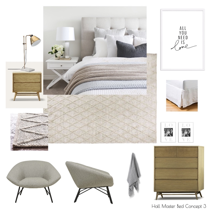 Hall Master Bed 01 Mood Board by My Mini Abode on Style Sourcebook