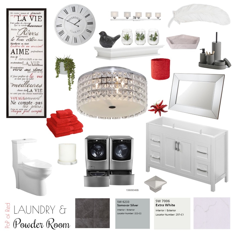 PoP of Red - Bath Mood Board by brianna-mcdonald on Style Sourcebook
