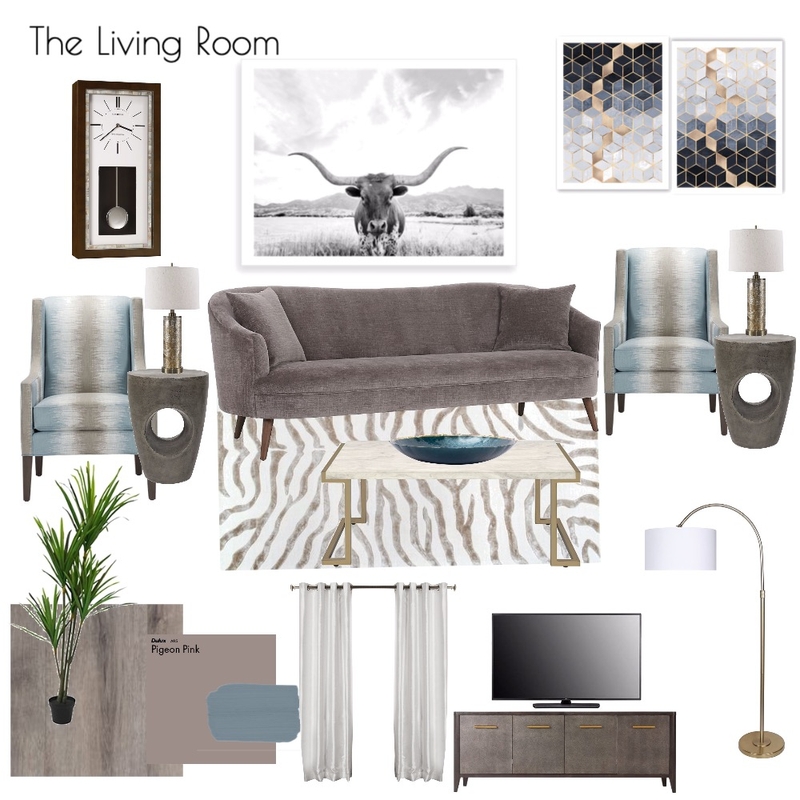 Mod 9 - The Living Room Mood Board by denisecairo68 on Style Sourcebook