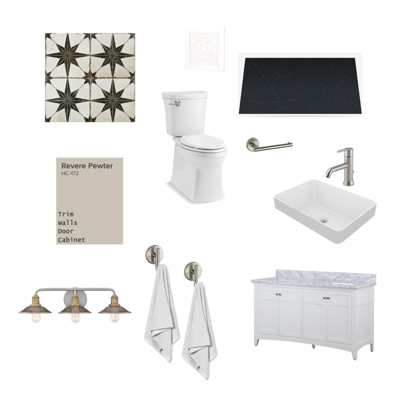 Davison Basement Powder Mood Board by Payton on Style Sourcebook